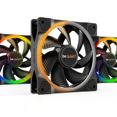 be quiet! Light Wings 120mm ARGB PWM Fan Black 3 Pack be quiet! Light Wings 120mm ARGB PWM Fan Black 3 Pack
