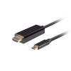 LANBERG CABLE USB-C(M)->HDMI(M) 1M 4K 60HZ BLACK