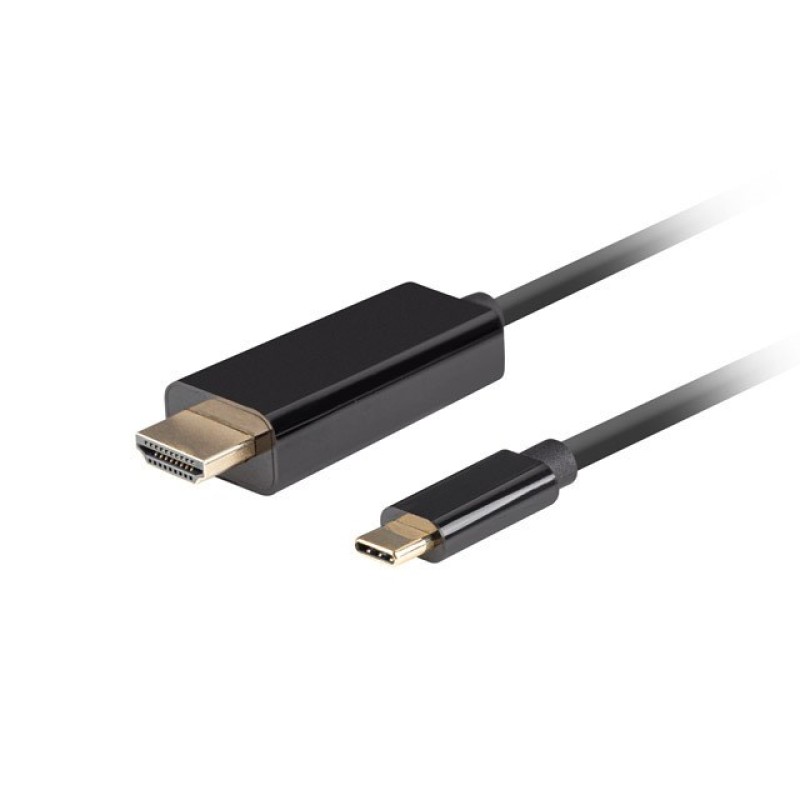 LANBERG CABLE USB-C(M)->HDMI(M) 1M 4K 60HZ BLACK