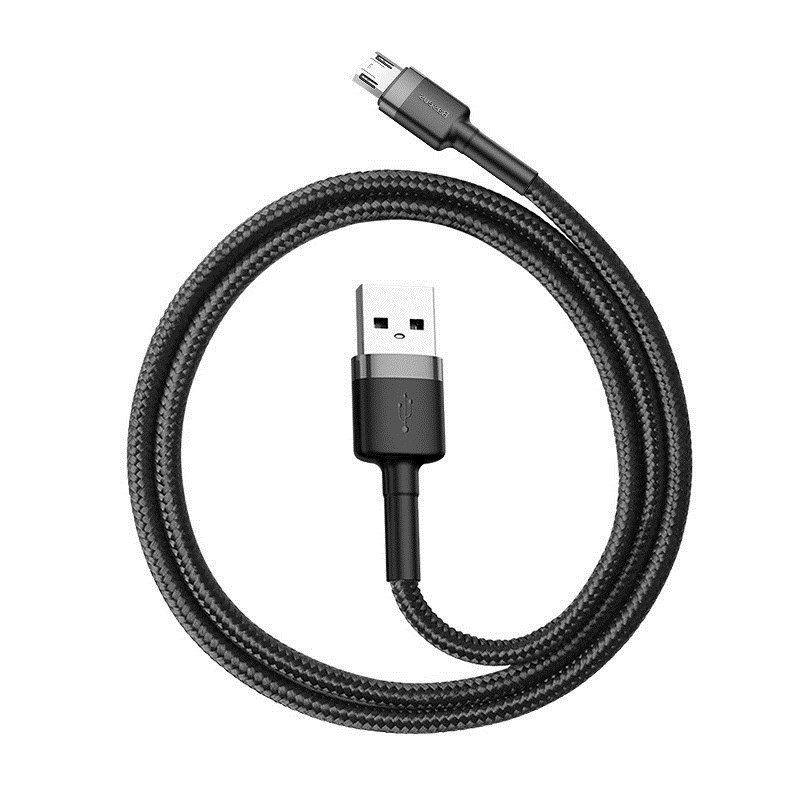 Baseus Cafule 2.4A 1m Micro USB cable (grey/black) Baseus Cafule 2.4A 1m Micro USB cable (grey/black)