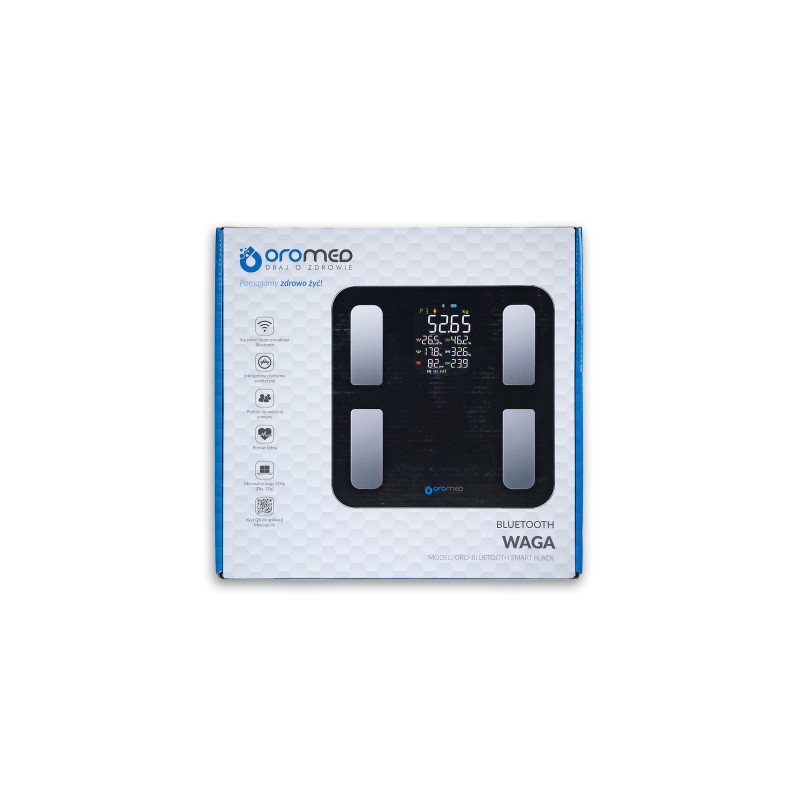 Electronic bathroom scale OROMED ORO-BLUETOOTH SMART black Electronic bathroom scale OROMED ORO-BLUETOOTH SMART black