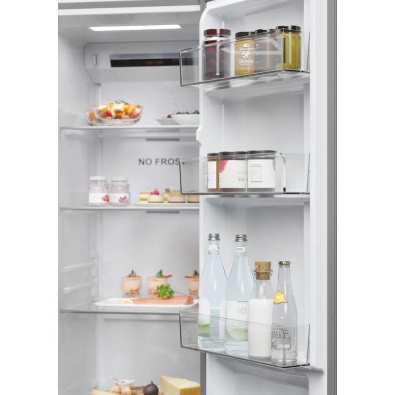 Haier SBS 90 Serie 5 HSR5918DIMP Free-standing double-sided fridge-freezer combination 511 l D Platinum, stainless steel