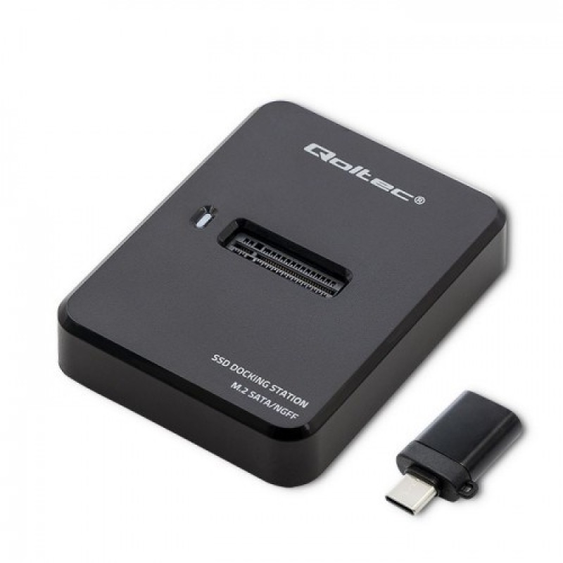 Qoltec 50314 storage drive enclosure SSD enclosure Black M.2 Qoltec 50314 storage drive enclosure SSD enclosure Black M.2