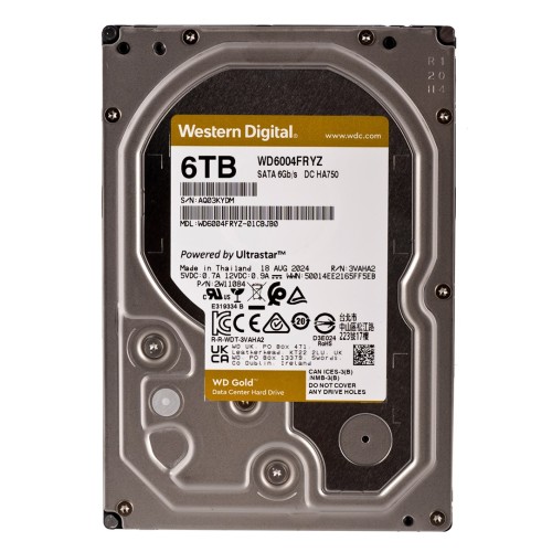 Western Digital Gold WD6004FRYZ internal hard drive 6 TB 7200 RPM 128 MB 3.5 Western Digital Gold WD6004FRYZ internal hard drive 6 TB 7200 RPM 128 MB 3.5