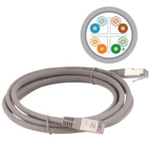 Alantec KKS6SZA5.0 networking cable Grey 5 m Cat6 F/UTP (FTP) Alantec KKS6SZA5.0 networking cable Grey 5 m Cat6 F/UTP (FTP)