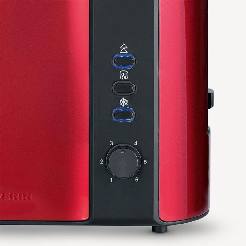 SEVERIN TOASTER RED, 2 SLICES, STEEL, 800W AT2217 SEVERIN TOASTER RED, 2 SLICES, STEEL, 800W AT2217