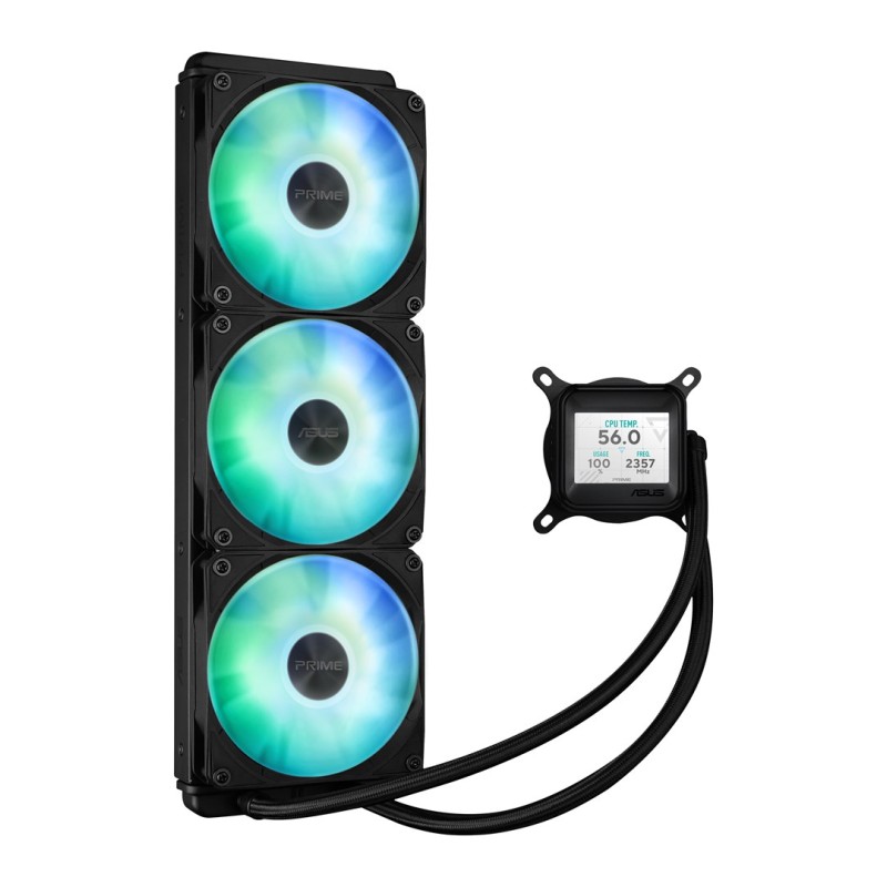 ASUS Prime LC 360 ARGB LCD Processor All-in-one liquid cooler 12 cm Black ASUS Prime LC 360 ARGB LCD Processor All-in-one liquid cooler 12 cm Black