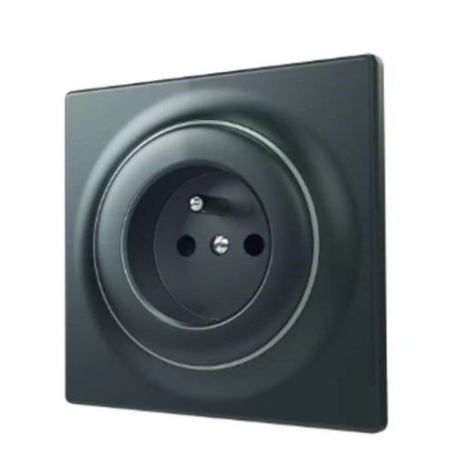 Fibaro outlet Walli Outlet N Type E anthracite FGWSONE-011-8