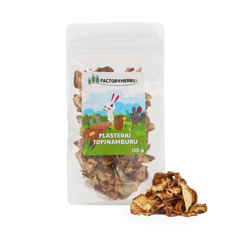 FACTORY HERBS Jerusalem artichoke slices - treat for rodents and rabbits - 130g FACTORY HERBS Jerusalem artichoke slices - treat for rodents and rabbits - 130g