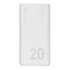SILICON POWER QS15 Powerbank External battery 20000 mAh 2x USB QC 3.0 1x USB-C PD (SP20KMAPBKQS150W) White SILICON POWER QS15 Powerbank External battery 20000 mAh 2x USB QC 3.0 1x USB-C PD (SP20KMAPBKQS150W) White