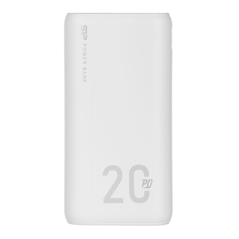 SILICON POWER QS15 Powerbank External battery 20000 mAh 2x USB QC 3.0 1x USB-C PD (SP20KMAPBKQS150W) White SILICON POWER QS15 Powerbank External battery 20000 mAh 2x USB QC 3.0 1x USB-C PD (SP20KMAPBKQS150W) White