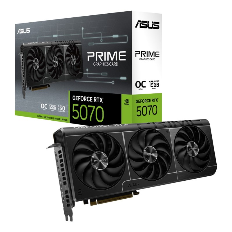 ASUS Prime -RTX5070-O12G NVIDIA GeForce RTX 5070 12 GB GDDR7 ASUS Prime -RTX5070-O12G NVIDIA GeForce RTX 5070 12 GB GDDR7