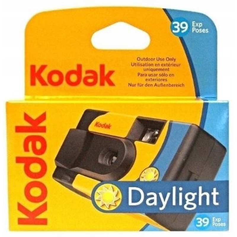 Kodak DAYLIGHT Disposable camera with colour film 27+12 picture frames, without built-in flash Kodak DAYLIGHT Disposable camera with colour film 27+12 picture frames, without built-in flash