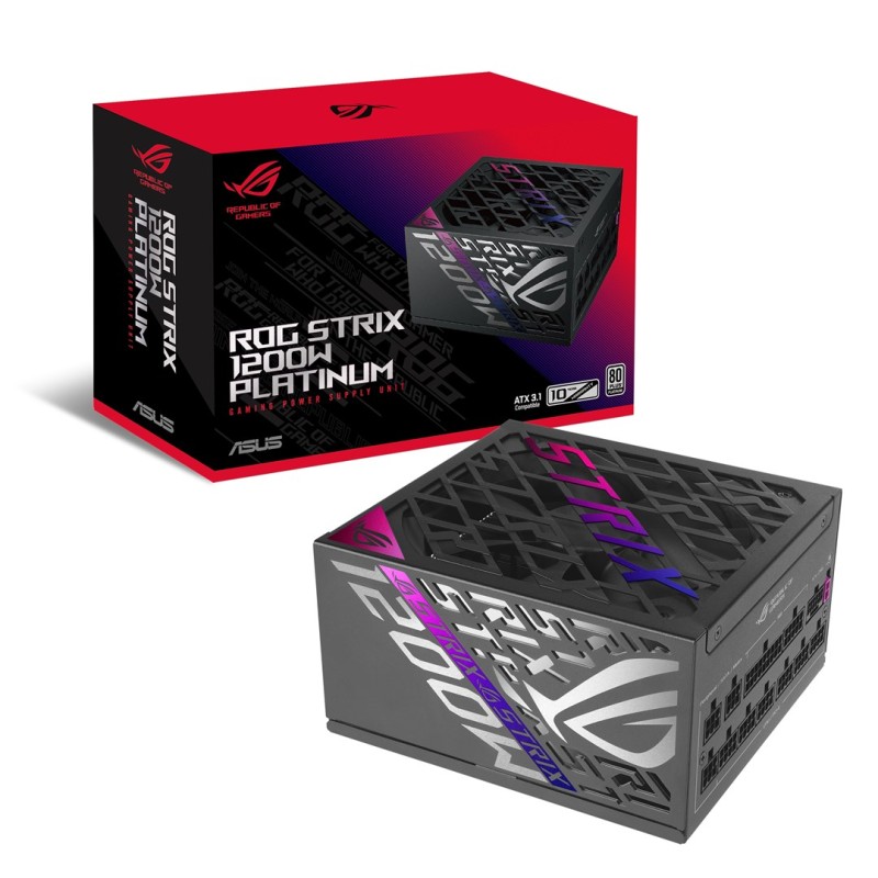 ASUS ROG -STRIX-1200P-GAMING power supply unit 1200 W 20+4 pin ATX ATX Black ASUS ROG -STRIX-1200P-GAMING power supply unit 1200 W 20+4 pin ATX ATX Black