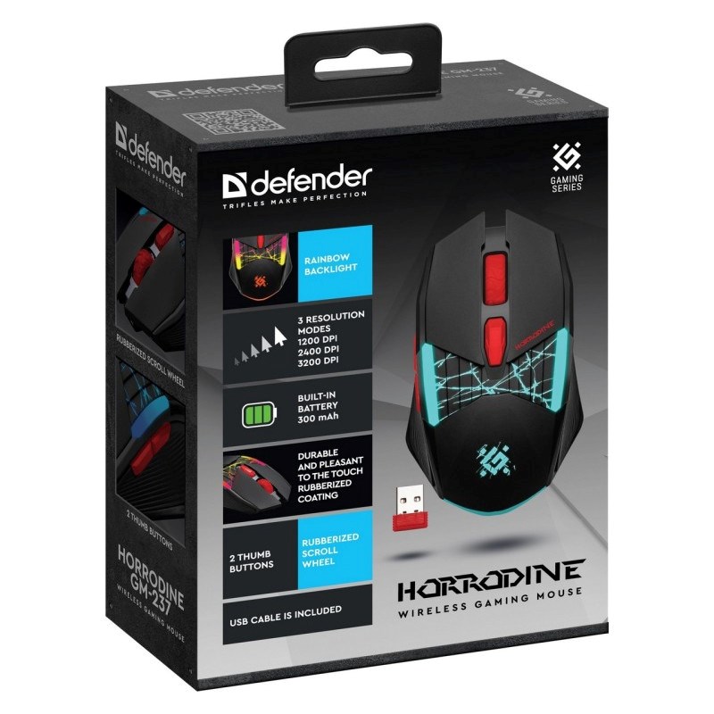 MOUSE DEFENDER GM-126 TISA RF+BT OPTIC 1600dpi 6P BLACK MOUSE DEFENDER GM-126 TISA RF+BT OPTIC 1600dpi 6P BLACK