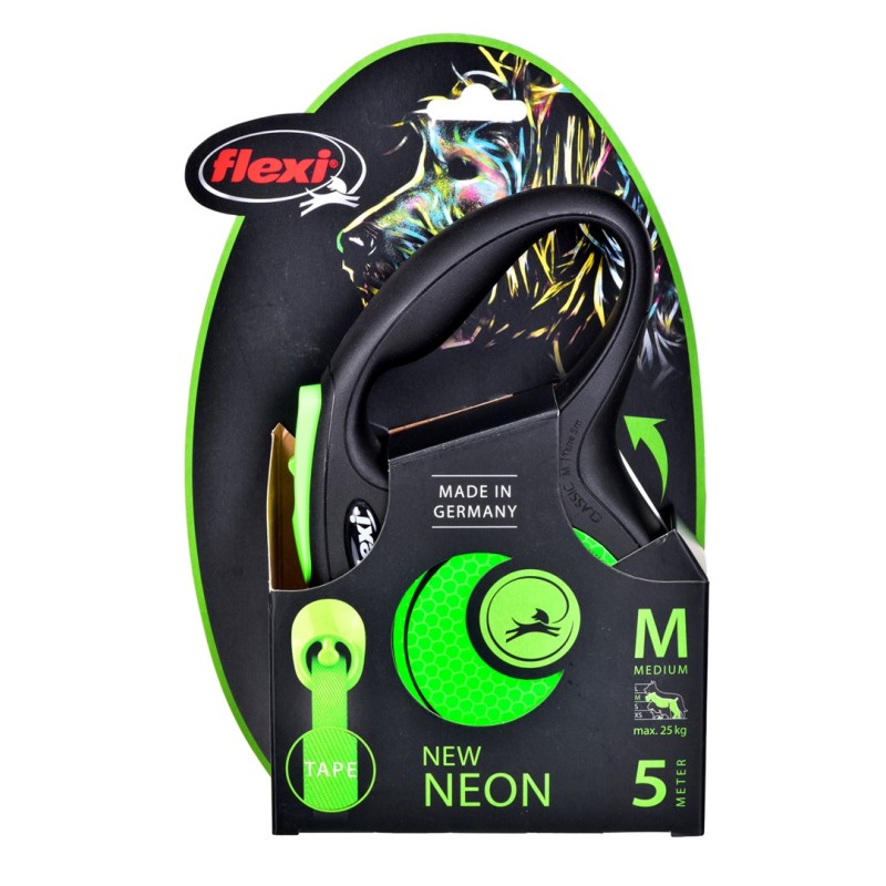 Flexi New Neon M 5 m Dog Retractable lead