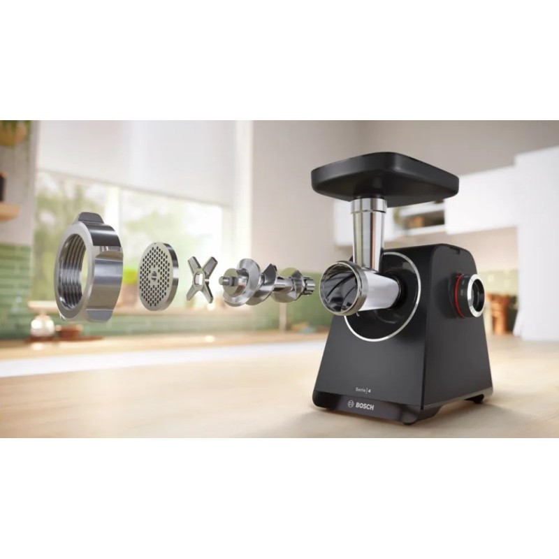 Bosch MFWS440B mincer 1900 W Black, Silver Bosch MFWS440B mincer 1900 W Black, Silver