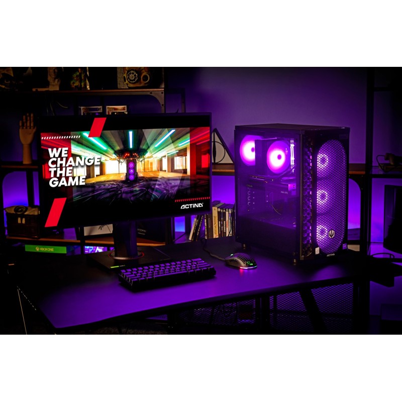 Actina 5901443349518 PC Intel® Core™ i5 i5-14400F 16 GB DDR4-SDRAM 1 TB SSD NVIDIA GeForce RTX 4060 Ti Midi Tower Black Actina 5901443349518 PC Intel® Core™ i5 i5-14400F 16 GB DDR4-SDRAM 1 TB SSD NVIDIA GeForce RTX 4060 Ti Midi Tower Black