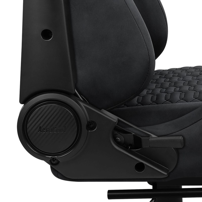 Aerocool ROYALSLATEGR Premium Ergonomic Gaming Chair Legrests Aerosuede Technology Grey Aerocool ROYALSLATEGR Premium Ergonomic Gaming Chair Legrests Aerosuede Technology Grey