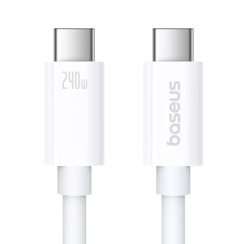 Baseus Superior USB C to USB C data cable 1 m 240 W White Baseus Superior USB C to USB C data cable 1 m 240 W White