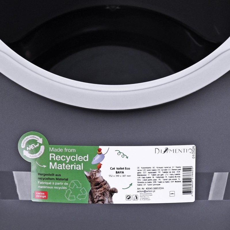 DIAMENTIQ BAYA light grey/dark grey - cat litter box - 55,5 x 40 x 38,7 cm DIAMENTIQ BAYA light grey/dark grey - cat litter box - 55,5 x 40 x 38,7 cm