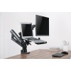 Gembird MA-DA3-02 Desk mounted adjustable monitor arm with notebook tray (full-motion), 17”-32”, up to 8 kg