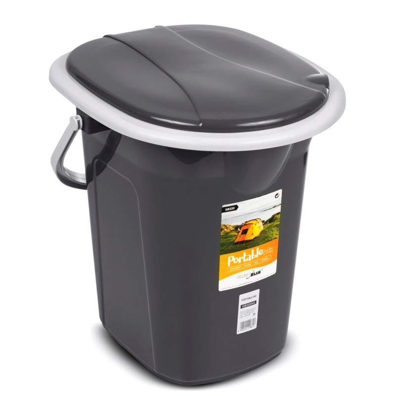 GreenBlue GB320 Portable Camping Toilet WC Bucket, 19L Capacity, with Handle GreenBlue GB320 Portable Camping Toilet WC Bucket, 19L Capacity, with Handle
