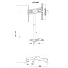 Maclean MC-949 TV Cart, Stand, Professional,32-55
