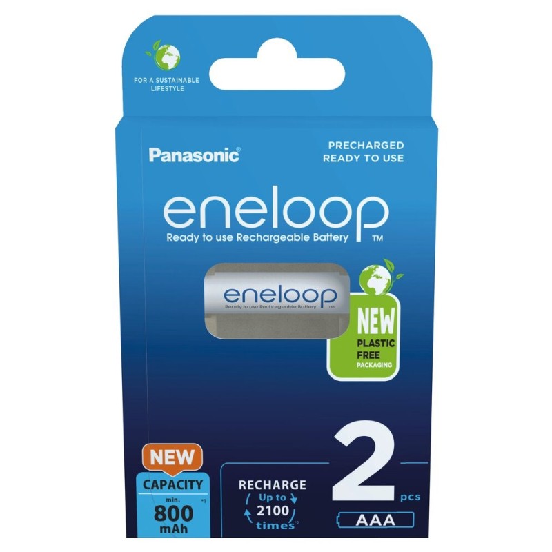 Rechargeable batteries PANASONIC ENELOOP AAA 800 mAh 2 szt (BK-4MCDE/2CP) Rechargeable batteries PANASONIC ENELOOP AAA 800 mAh 2 szt (BK-4MCDE/2CP)