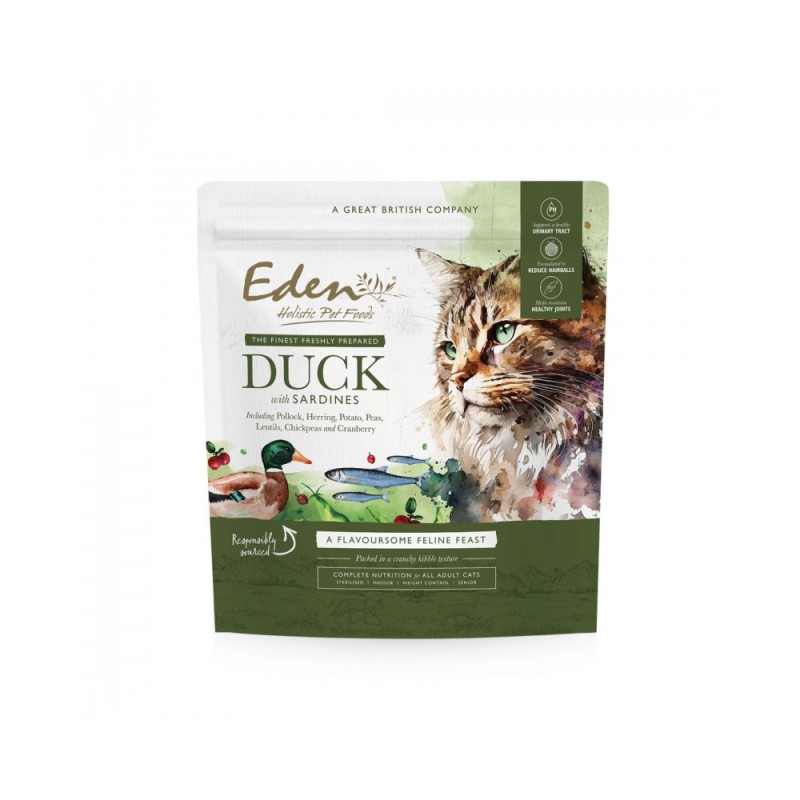 EDEN Duck & Sardine - dry cat food - 1.5 kg EDEN Duck & Sardine - dry cat food - 1.5 kg