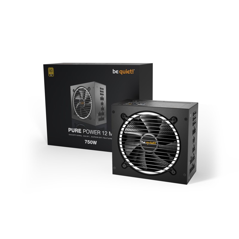 be quiet! Pure Power 12 M power supply unit 750 W 20+4 pin ATX ATX Black be quiet! Pure Power 12 M power supply unit 750 W 20+4 pin ATX ATX Black