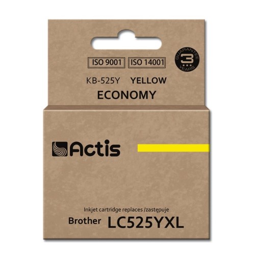 Actis KB-525Y ink (replacement for Brother LC-525Y; Standard; 15 ml; yellow) Actis KB-525Y ink (replacement for Brother LC-525Y; Standard; 15 ml; yellow)