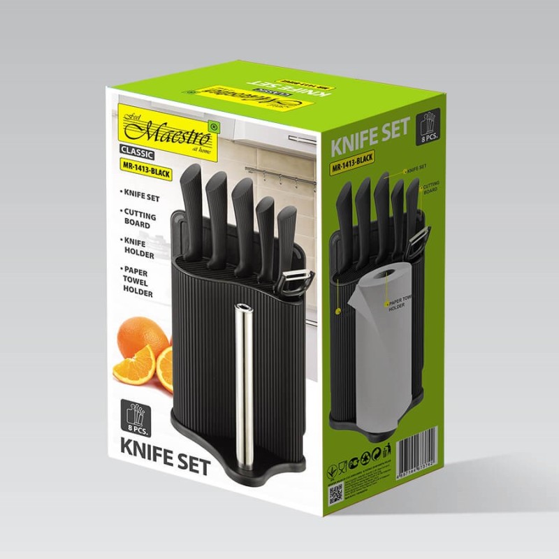 Kitchen cutting set MAESTRO MR-1413 Knife set (MR-1413-BLACK) Black