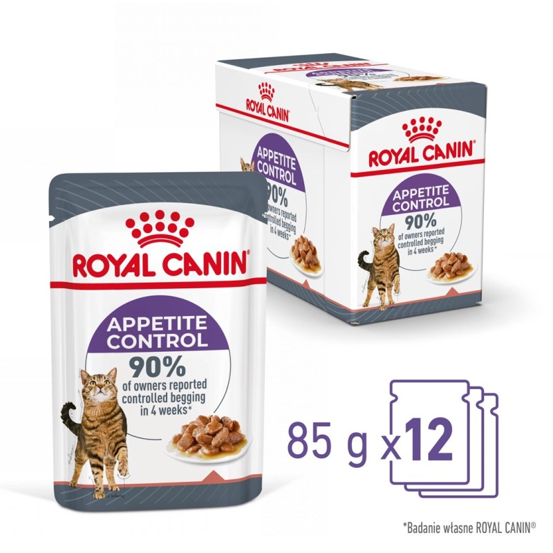 ROYAL CANIN Appetit Control pieces in sauce - wet cat food - 12 x 85g ROYAL CANIN Appetit Control pieces in sauce - wet cat food - 12 x 85g