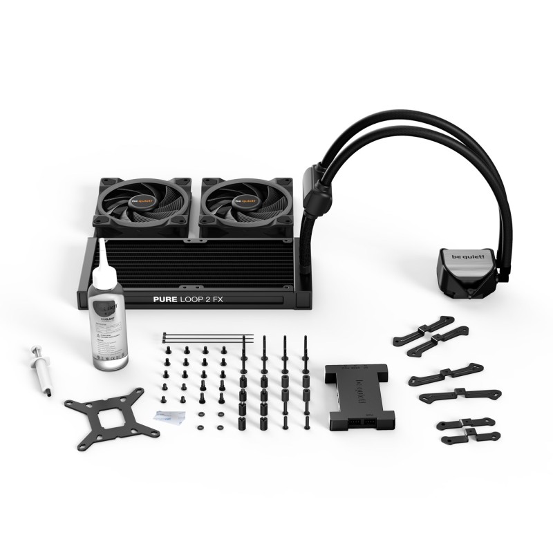 be quiet! Pure Loop 2 FX 240mm Processor All-in-one liquid cooler 12 cm Black 1 pc(s) be quiet! Pure Loop 2 FX 240mm Processor All-in-one liquid cooler 12 cm Black 1 pc(s)