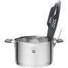 ZWILLING SIMPLIFY 66870-004-0 Pots set Stainless steel 4 pcs. Silver Black ZWILLING SIMPLIFY 66870-004-0 Pots set Stainless steel 4 pcs. Silver Black