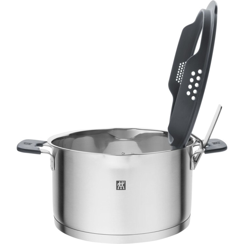 ZWILLING SIMPLIFY 66870-004-0 Pots set Stainless steel 4 pcs. Silver Black ZWILLING SIMPLIFY 66870-004-0 Pots set Stainless steel 4 pcs. Silver Black