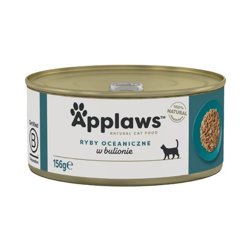 APPLAWS Ocean fish in broth - wet cat food - 156g APPLAWS Ocean fish in broth - wet cat food - 156g