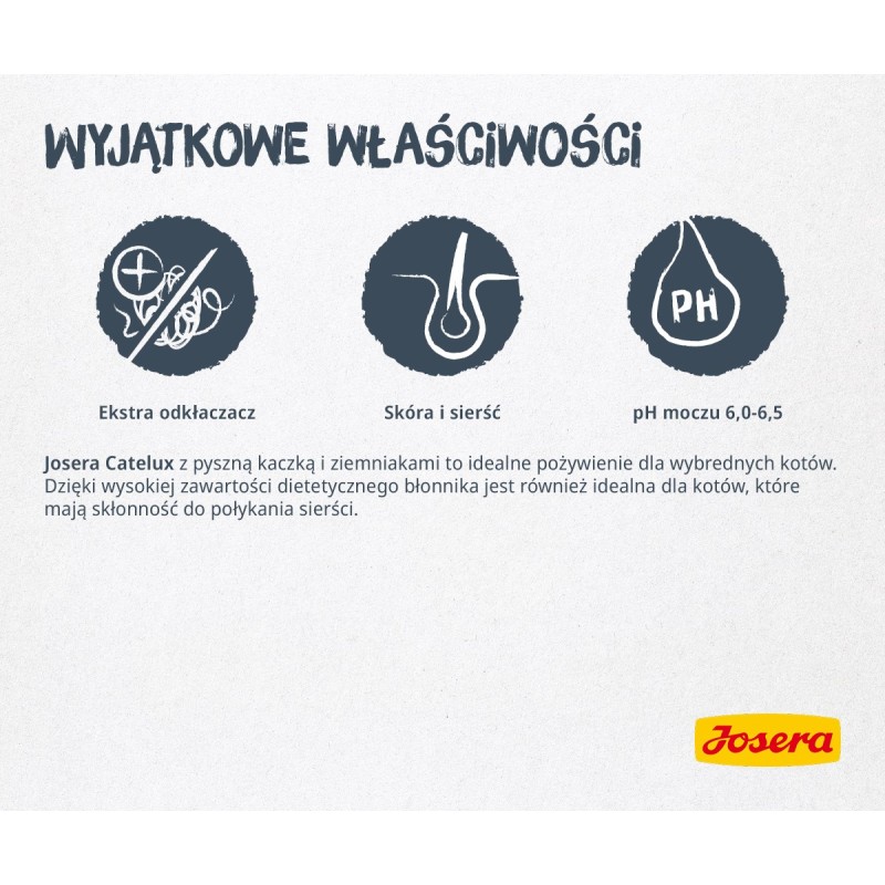 Josera Catelux cats dry food 2 kg Adult Duck, Poultry