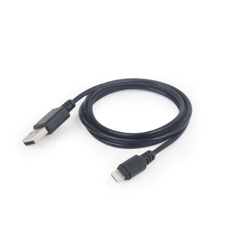 Gembird CC-USB2-AMLM-1M lightning cable Black Gembird CC-USB2-AMLM-1M lightning cable Black