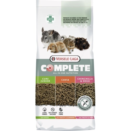 VERSELE LAGA Complete Chinchilla Degu - Food for degus and chinchillas - 8 kg