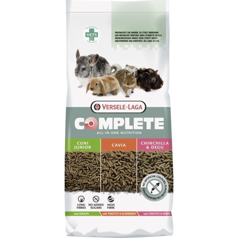 VERSELE LAGA Complete Chinchilla Degu - Food for degus and chinchillas - 8 kg VERSELE LAGA Complete Chinchilla Degu - Food for degus and chinchillas - 8 kg