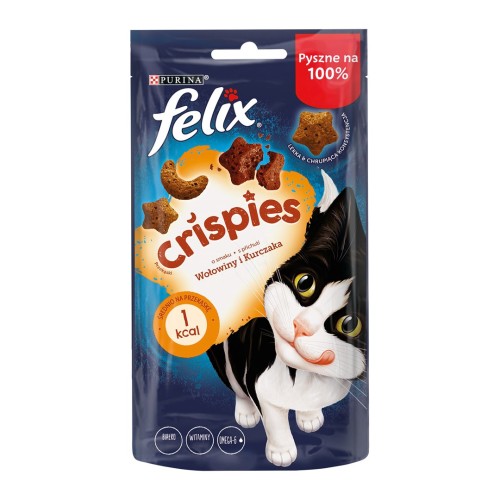 FELIX Crispies Beef, Chicken - dry cat food - 45 g FELIX Crispies Beef, Chicken - dry cat food - 45 g