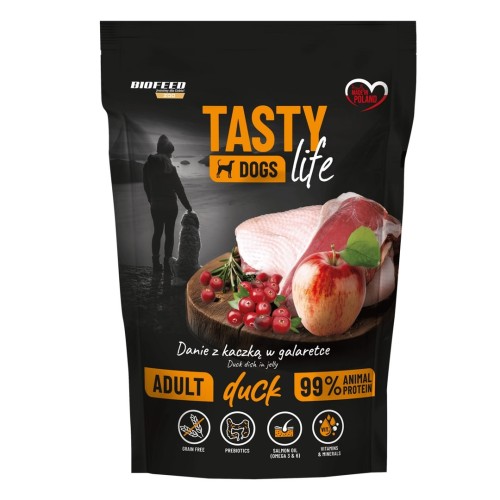 BIOFEED Tasty Dogs Life Duck - wet dog food - 150g