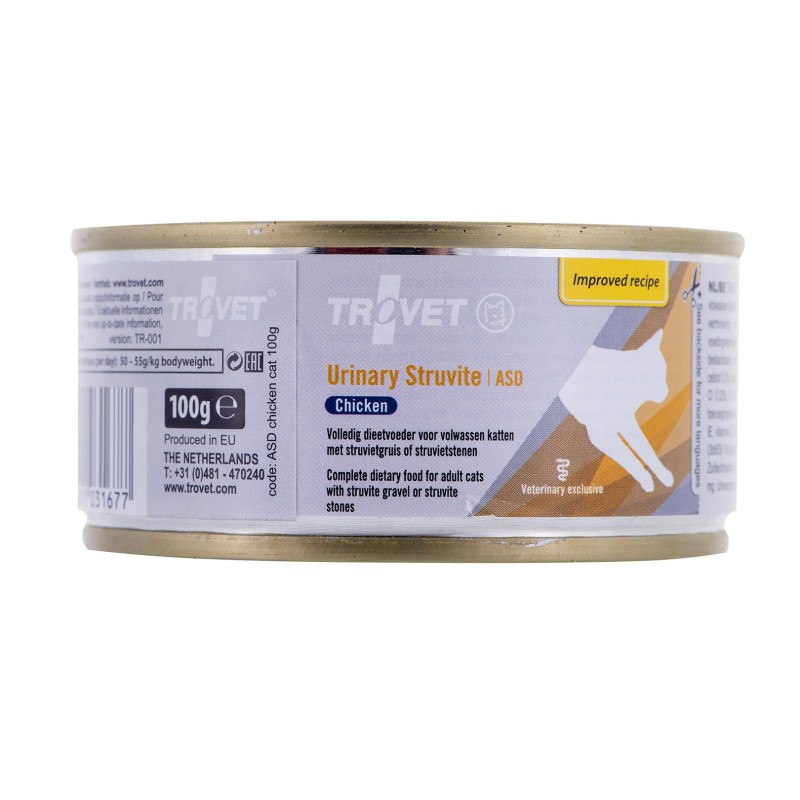 TROVET ASD Urinary Struvite with chicken - wet cat food - 100 g
