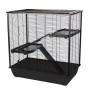 INTER-ZOO Frodo + Plastic Black - cage for a hamster
