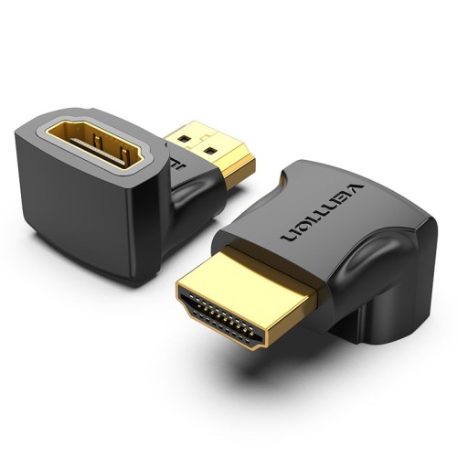 Vention HDMI 90 Degree Male to Female Adapter Black Vention HDMI 90 Degree Male to Female Adapter Black
