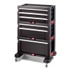 Keter Tool Rack on wheels 6 drawers Black