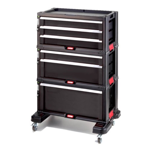 Keter Tool Rack on wheels 6 drawers Black Keter Tool Rack on wheels 6 drawers Black