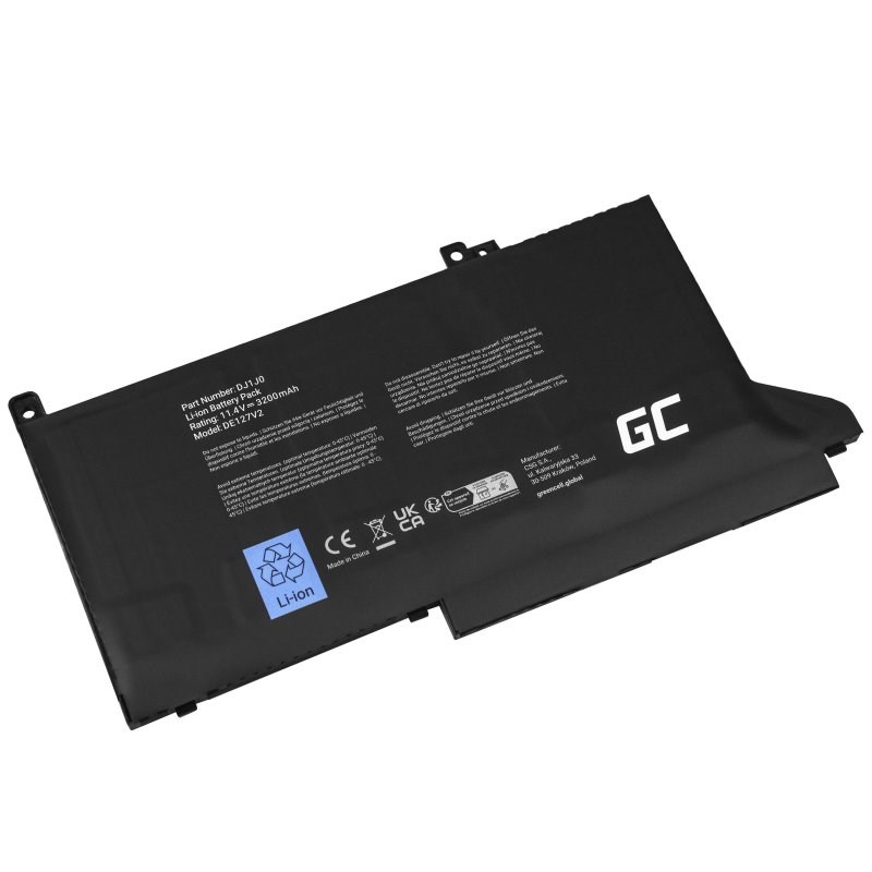 Green Cell DE127V2 Dell laptop battery 11,4V 2700mAh Green Cell DE127V2 Dell laptop battery 11,4V 2700mAh